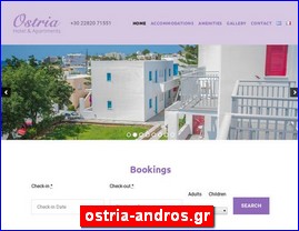 Hotels in Greece, ostria-andros.gr