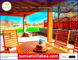 Hotels in Greece, sunsetvillakea.com