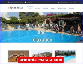 Hotels in Greece, armonia-matala.com